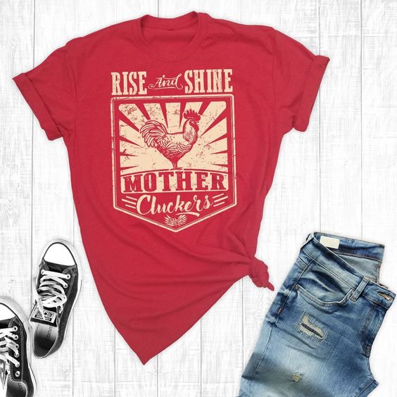 Rise And Shine Red T-Shirt VL