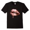 Rose Gold Lips Kiss T-Shirt FD01