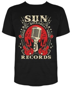 Sun Records Electric Mic Music T-Shirt DAN