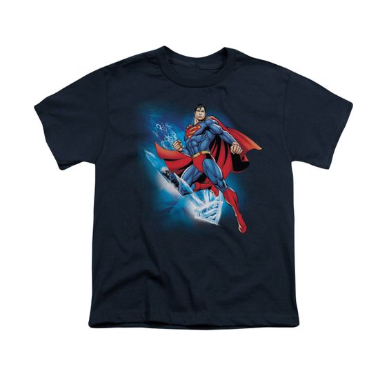 Superman shirt kids crystallize navy t-shirt ER