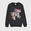 Tiger print black sweatshirt ER30