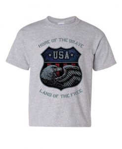 USA Shield Patriotic Youth T-Shirt DAN