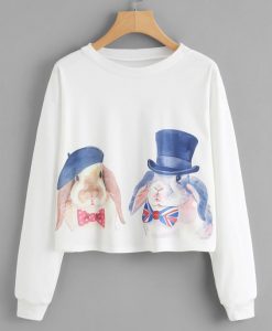 Watercolor Rabbit Sweatshirt FD01