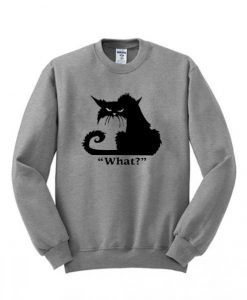 What Black Cat Sweatshirt FD