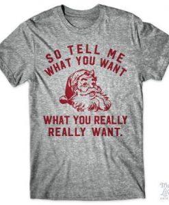 What you want Santa Says T Shirt SR01