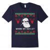 Where Santa Christmas T Shirt SR01