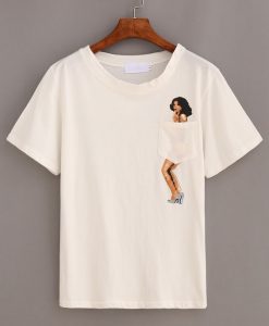 Women Casual Figure Regular Fit T-Shirt DAN