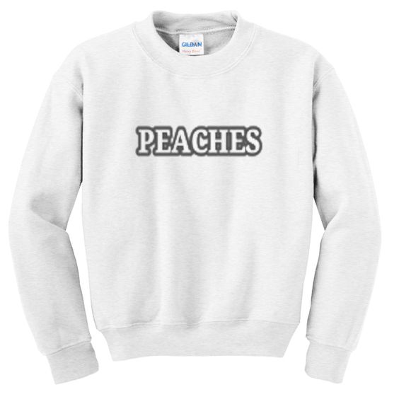 peaches font sweatshirt DAN