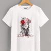 Appliques Beaded T-Shirt AR21N