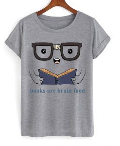 Books are brain food t-shirt FD12N