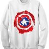 Captain America Shield sweatshirt SR21N