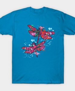 Dragonflies Watercolor T Shirt N7SR