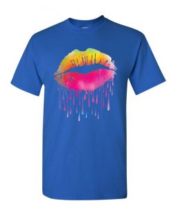 Dripping Neon Lips T-Shirt FD1N