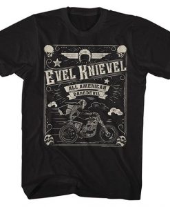 Evel Knievel Men's Skulld T-shirt N20FD