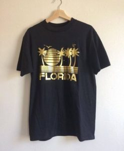 Florida Gold Foil Vintage T-Shirt AR21N