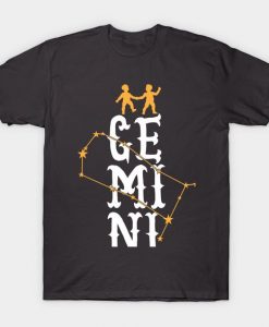 Gemini Star Sign Zodiac Tshirt EL4N