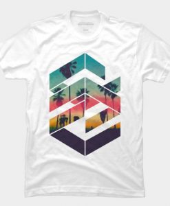 Geometric Sunset beach T-Shirt N13EL