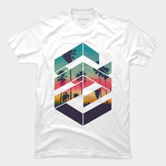 Geometric Sunset beach T-Shirt N13EL