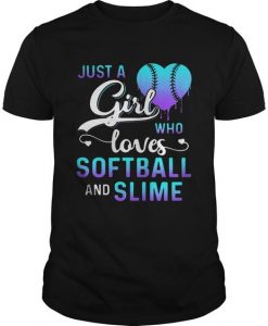 Girl Loves Softball T Shirt AZ5N