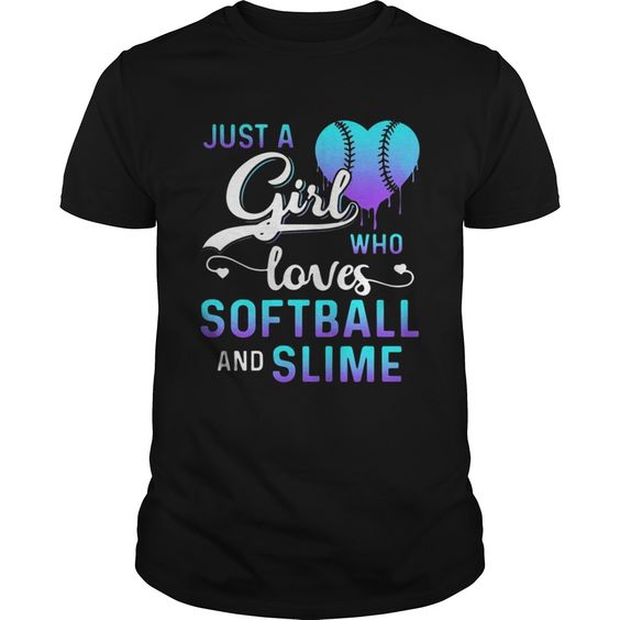 Girl Loves Softball T Shirt AZ5N