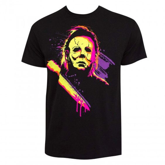 Halloween Michael Myers Neon Tshirt FD1N