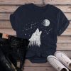 Hipster Wolf T-Shirt n19nr