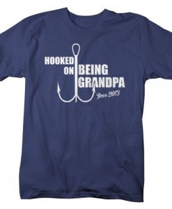 Hooked On Being Grandpa T-Shirt N19RS