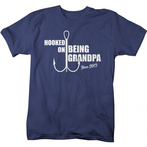 Hooked On Being Grandpa T-Shirt N19RS