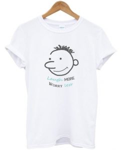 Laugh more worry less t-shirt FD12N