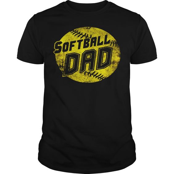 Mens Softball Dad T Shirt AZ5N