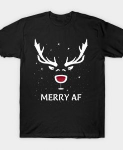 Merry AF Tshirt FD27N