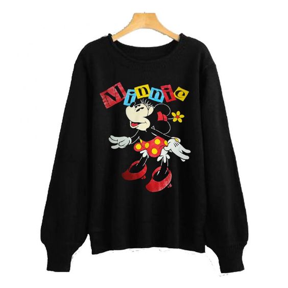 Minnie Mouse Black Sweatshirt N14ER