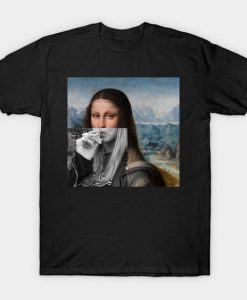 Mona Lisa Smoking T-shirt FD12N