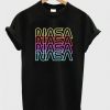 Nasa font neon t-shirt FD1N