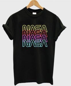 Nasa font neon t-shirt FD1N