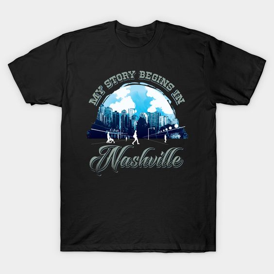 Nashville Tennessee Skyline Tshirt EL4N