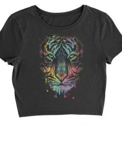 Neon Tiger Head T-Shirt FD1N