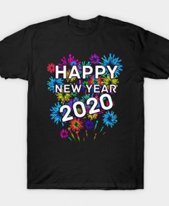 New Year 2020 Black T-Shirt VL6N