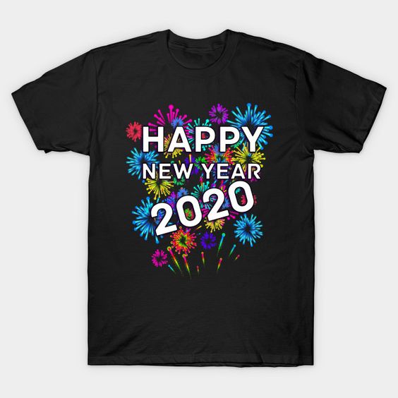New Year 2020 Black T-Shirt VL6N
