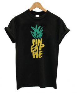 Pineapple Font T shirt EL15N
