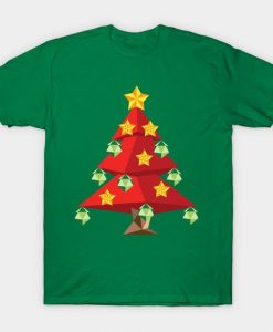 Polygonal Christmas Tree Tshirt EL4N