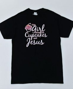 This Girl Runs On Cupcakes Tshirt N9EL