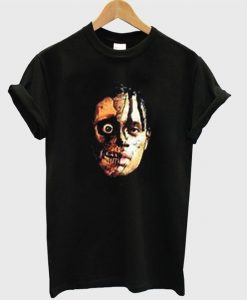 half skull face t-shirt FD12N