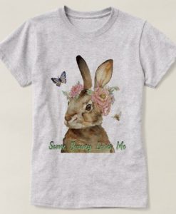 loves me retro rabbit T-shirt HN21N