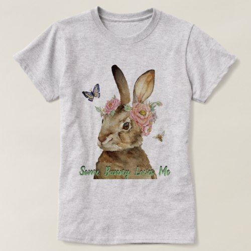 loves me retro rabbit T-shirt HN21N