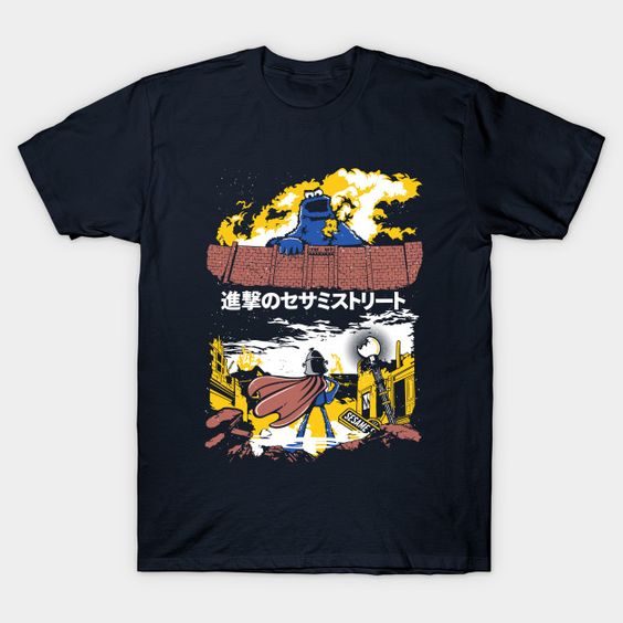 Attack Sesame Street T-Shirt DN30D