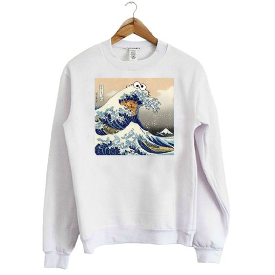 Cookie Monster Wave Sweatshirt AZ9D