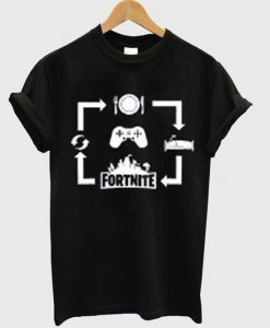 Fortnite eat sleep play T-shirt D2ER