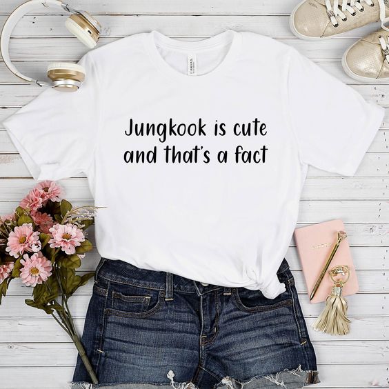 Jungkook Is Cute T-Shirt AZ3D