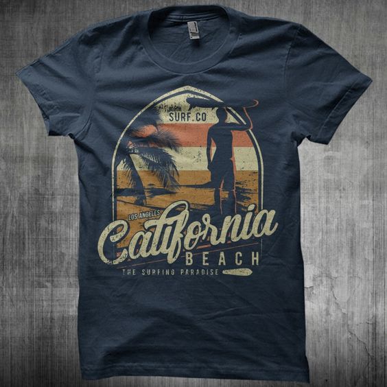 California Beach t shirt Fd22J0